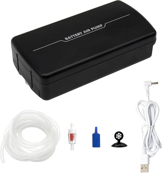 Small Aerator for Fish 19GPH-35GPH, Minnow Bucket USB Aerator, Bait Bucket Adjustable Aerator Pump, Quiet Voice, with Car Cigarette Lighter, Suitable for Fishing Enthusiasts