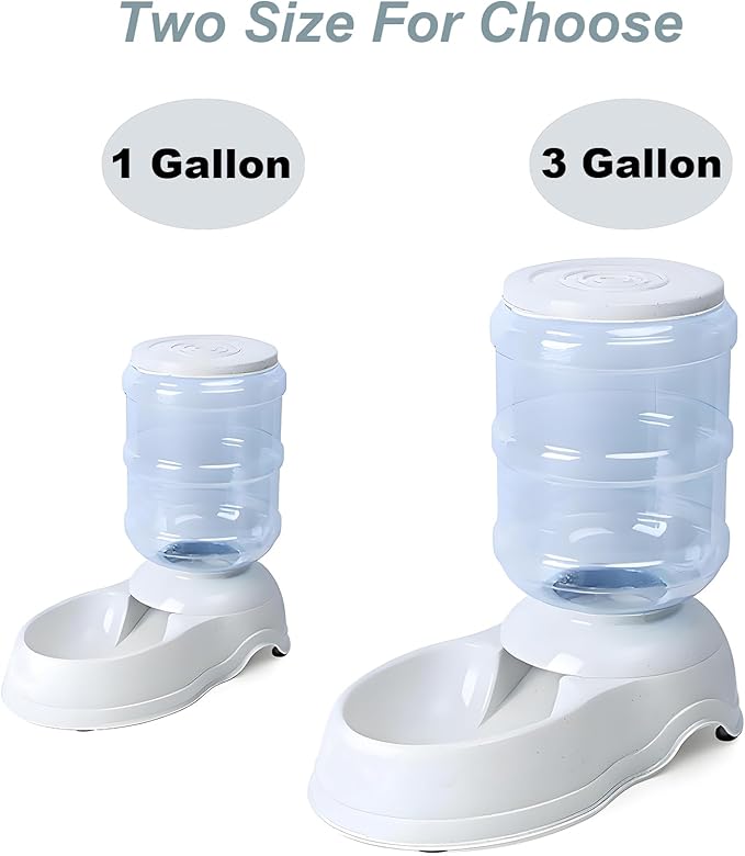 Automatic Dog Feeders - 3 Gallon Capacity Gravity Food Dispenser for Large Dogs and Cats