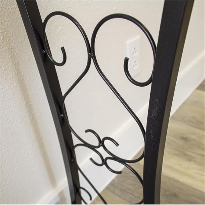 MAKLAINE Traditional Steel 29 Gallon Metal Aquarium Stand in Black