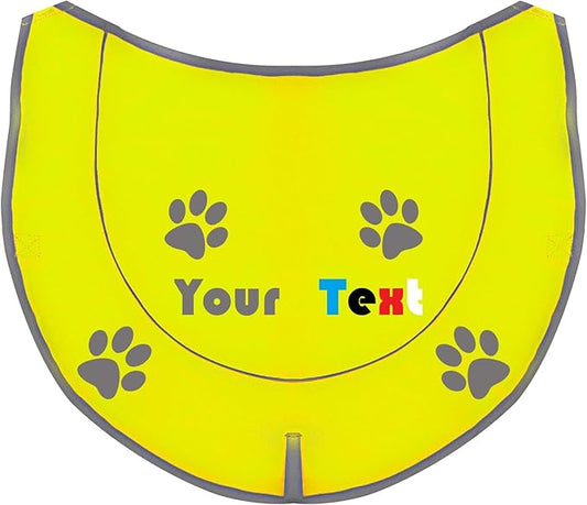 Custom Reflective Dog Vest Personalized High Visibility Reflective Jacket for Your Puppy Hunting Safety Gear with Elastic Strap & Clasp, Comfortable, Perfect for Day and Night Walks!