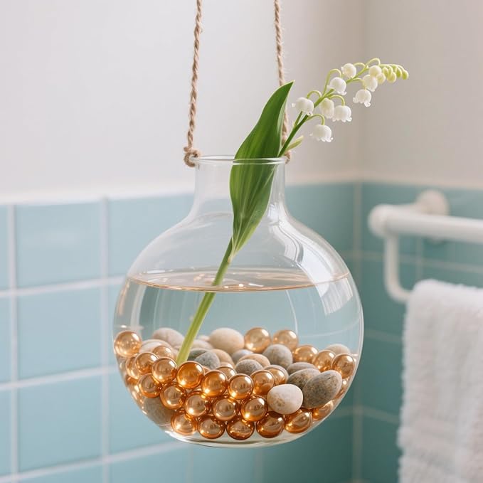 0.96LB Glass Beads Vase Filler Aquarium Gravel Decor Flat Glass Marbles Gems Pebbles Fish Tank Rocks Home Decorative Art Craft - Champagne