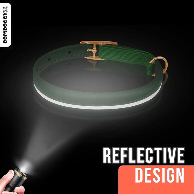 OOPSDOGGY Rolled Leather Cat Collar with Bell - Reflective Kitten Collar with Safety Elastic Strap - Adjustable Small Pet Collars for Boy Girl Cats (Fuchsia)