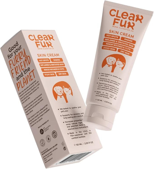 Hot Spot & Itch Relief Skin Cream for Dogs & Cats | Fast & Lasting Relief | Treats the Source | Natural Ingredients & Colloidal Silver | Vet-Recommended | Safe & Non-Toxic | Made in USA (2oz)