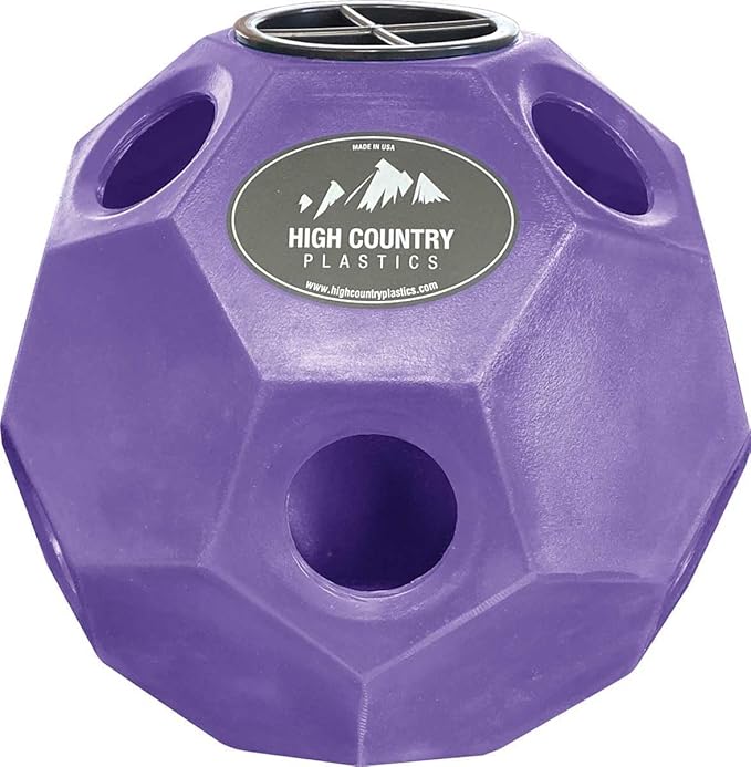 High Country Plastics Hay Play Ball Purple
