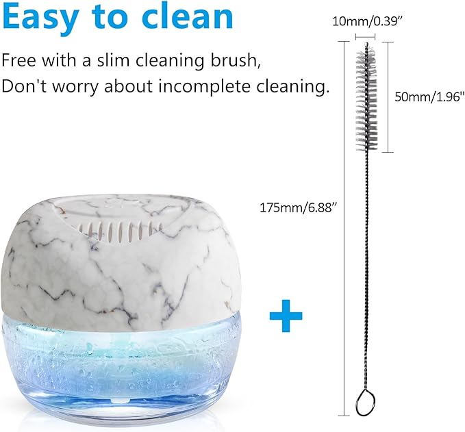Purifier Air Washer, Air Fresher Aroma Diffuser for Home, Office, Air Purifier with Night Light (Marbling)