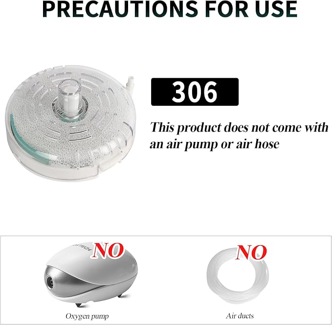 UPETTOOLS Mini Aquarium Sponge Filter, Small Internal Fish Tank Filter Detachable Submersible Filter with Air Stone Suitable for 20-40 Gallon Tank ((Air Pumps and Air Tube Not Included)