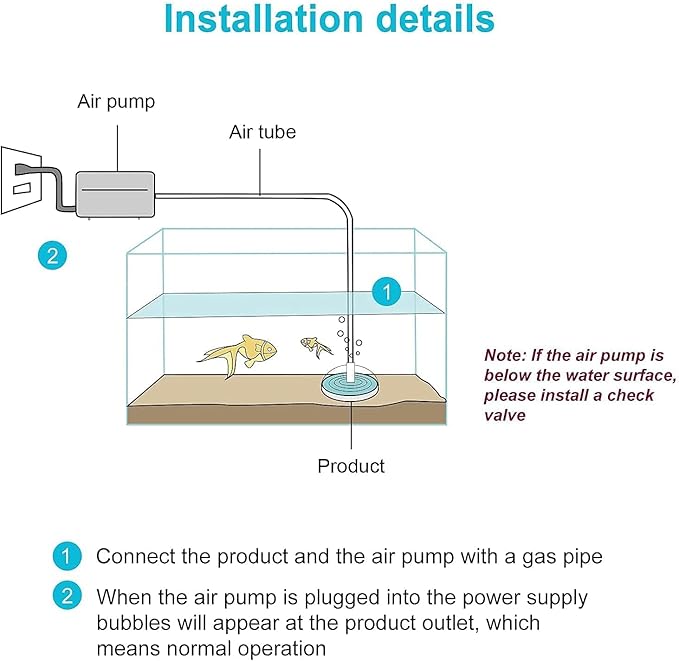 UPETTOOLS Mini Aquarium Sponge Filter, Small Internal Fish Tank Filter Detachable Submersible Filter with Air Stone auxiliary filter Suitable for 5-20 Gallon Tank (Air Pumps and Air Tube not Included)