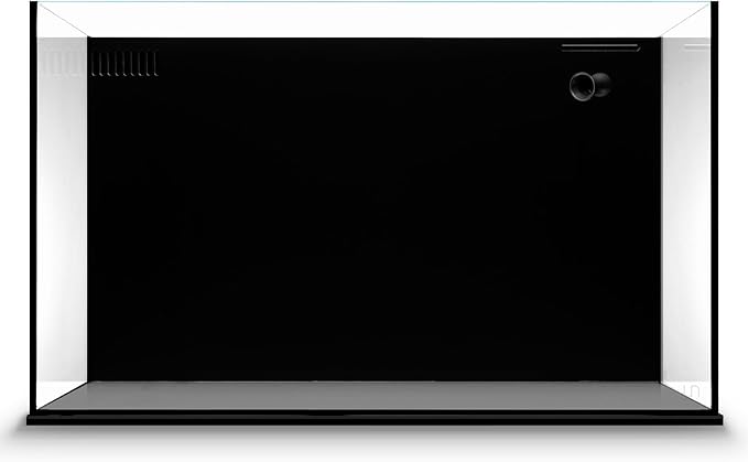 Ultum Nature Systems Dual AIO - Freshwater/Saltwater Compatible All in One Rimless Tank with Triple Chamber Filtration System, Integrated Filter Aquarium w/Leveling Mat - 20 Gallon, 60A, Black