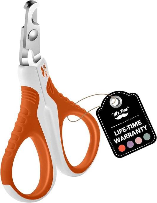 Mr. Pen Cat Nail Trimmer - Raspberry Red & White, Cat & Dog Nail Clipper