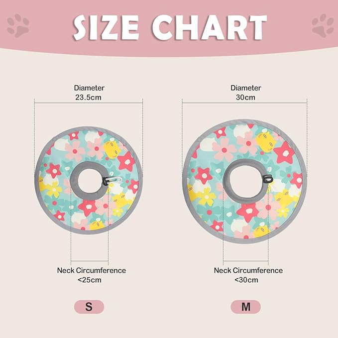 LOS ANDES Recovery Collar - Adjustable Protection, Alternative to Cat Neck Cones, Lightweight and Safe for Kittens and Puppies