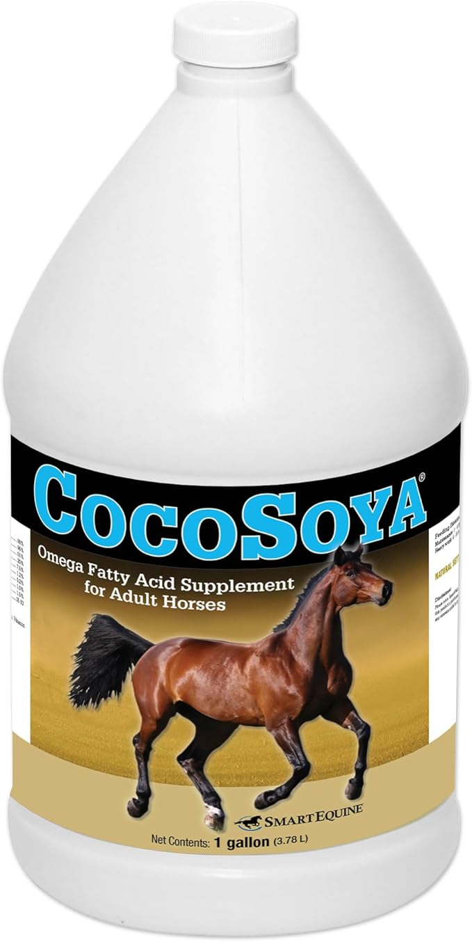 Uckele by SmartEquine CocoSoya Oil | Oil for Skin and Coat | Contains Soybean and Coconut Oil for Overall Coat Shine and Horse Health | Nourishing Fatty Acids for a Lustrous Appearance | 1 Gallon
