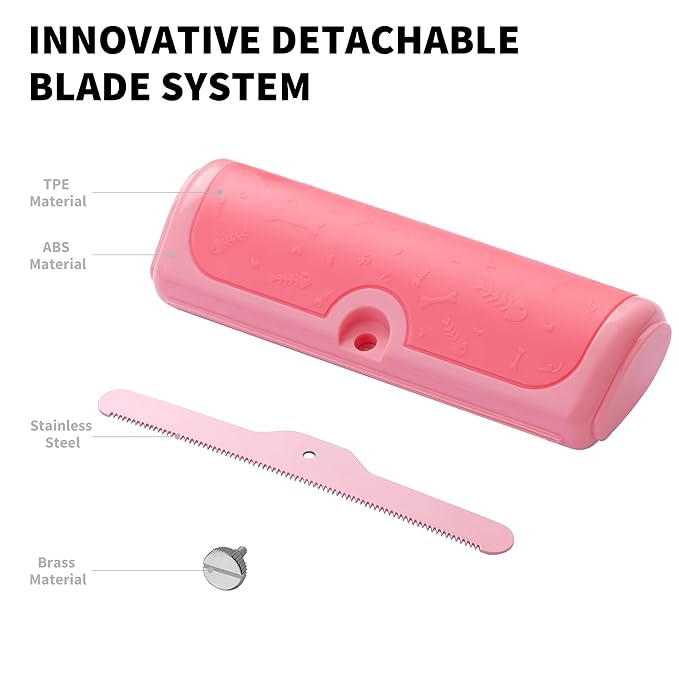 Deshedding Brush for Dogs, Cats, Horses & Rabbits – Professional Pet Grooming Comb,Removes Loose Fur & Undercoat,Gentle Stainless Steel Blade,Easy Clean Handle,Grooming cat brush