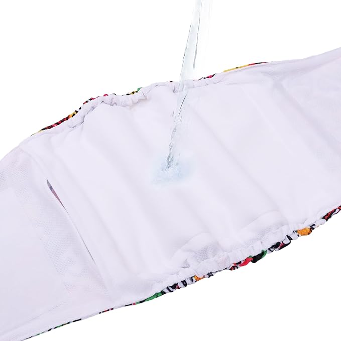 CuteBone Dog Diapers Male Washable Belly Band for Male Dogs Wraps Black 3pcs a Pack DM55S