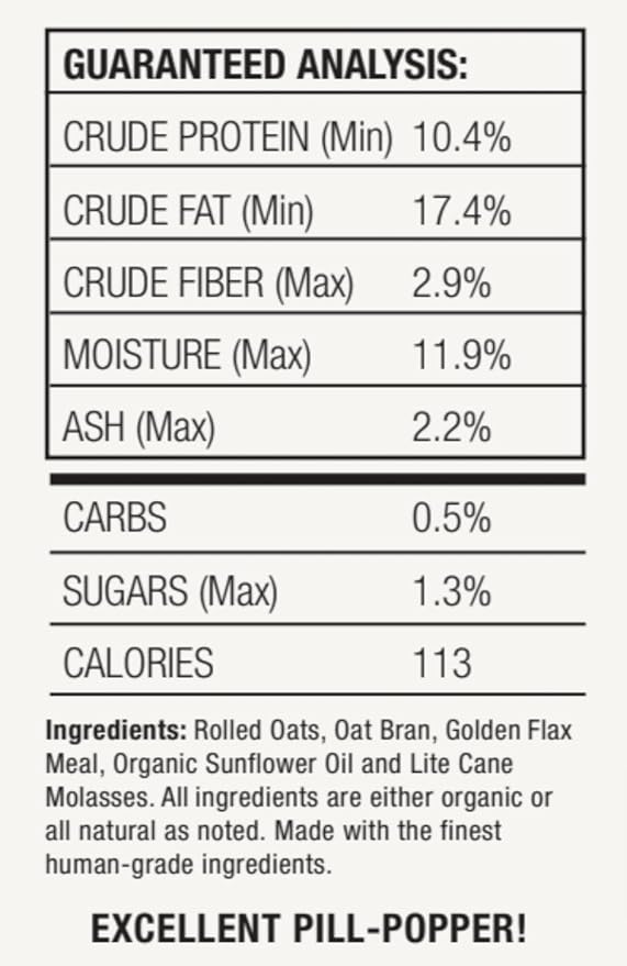 Horse Treats, Original Flavor, A Softer Cookie/Pill Popper Made w/Lite Molasses, Low Carb/Sugar, Wheat, Corn, Soy & Alfalfa Free.All Natural Ingredients, 10 lb