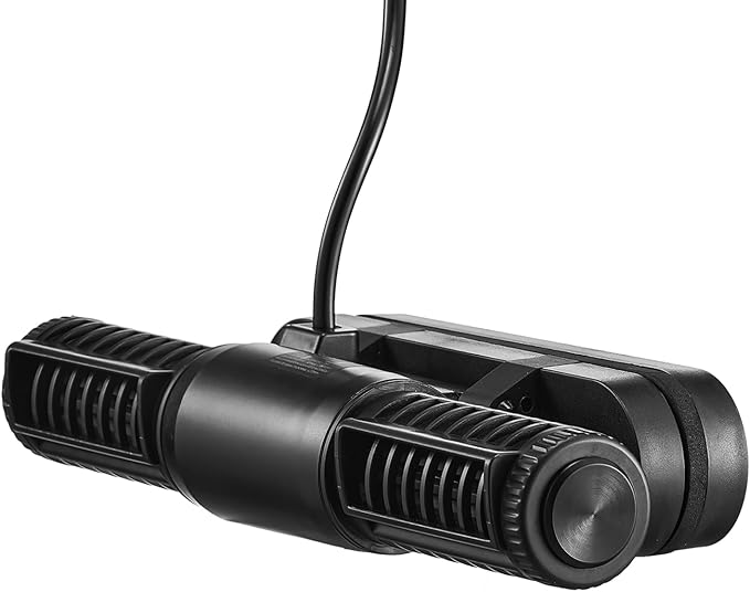 VEVOR Aquarium Wave Maker, 15W, 1428 GPH Adjustable Cross Flow Pump with Controller, Magnetic DC 24V Aquarium Powerhead, Strong Magnetic Base, 360° Rotating Wavemaker, for Saltwater Marine Freshwater