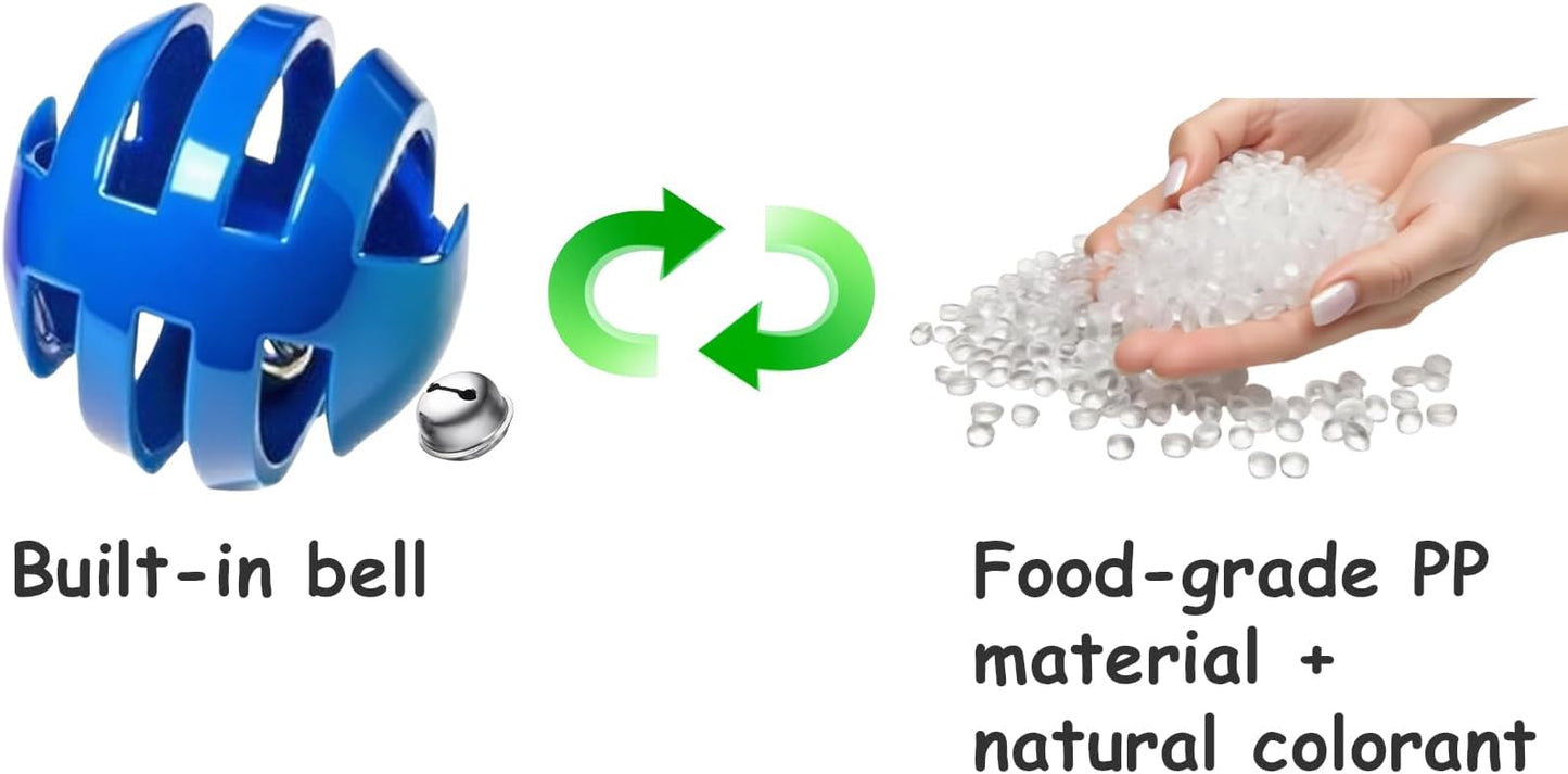 10-Pack Cat Toy Balls with Bell for All Cats, Playtime Paradise (1.5'' - 2.3'', Cat Toys Mega Set)