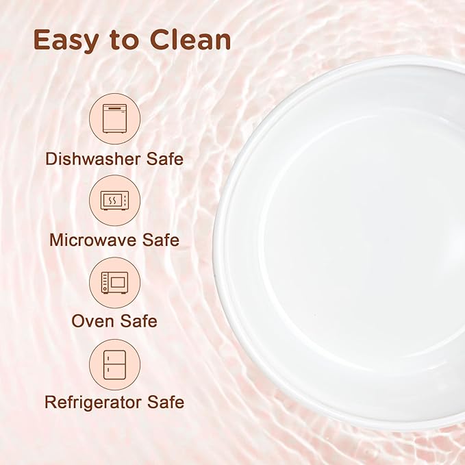 SPUNKYJUNKY Ceramic Dog Bowls Dog Bowl Set with Acacia Wood Stand Raised Dog Bowl Dog Food and Water Bowl for Small Medium Sized Dog (18.5cm)