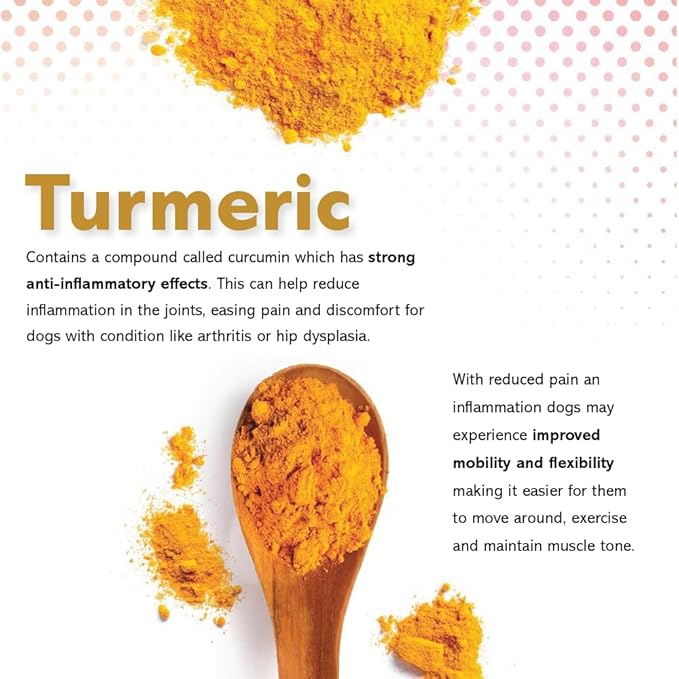 TS Joint Supplement Vet Formulated Pain & Inflammation Relief Treats Hip Dysplasia & Arthritis, Glucosamine, Chondroitin, Turmeric, MSM, HA, Creatine, Omega 3 EPA + DHA. Granules 120 Doses