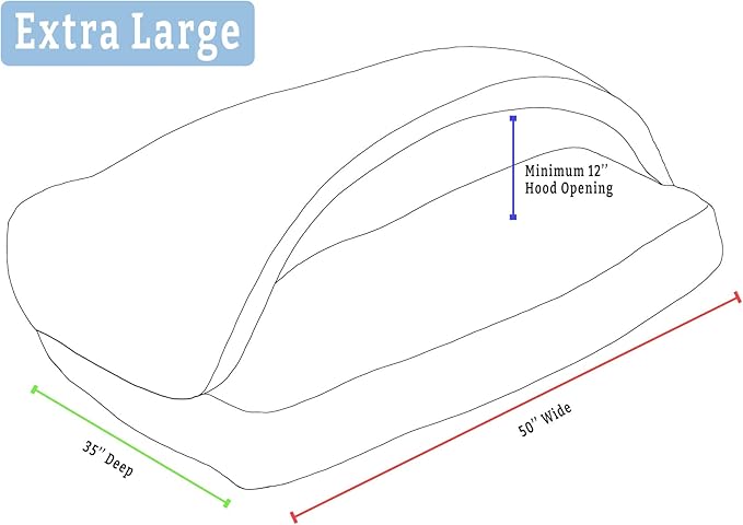 Snoozer Luxury Rectangle Cozy Cave Dog Bed - Indoor Dog Bed with Cover Cave, Covered Calming Burrow for Large Sized Pets with Blanket Attached, Enclosed, Washable - XL, Buckskin