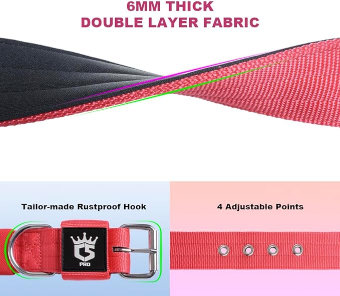 TSPRO Tactical Dog Collar 1.5 Inch Wide Thick Dog Collars with Heavy Duty Metal Buckle, Durable, Strong, Adjustable for Medium to Large Dogs (Camo Cyan M)