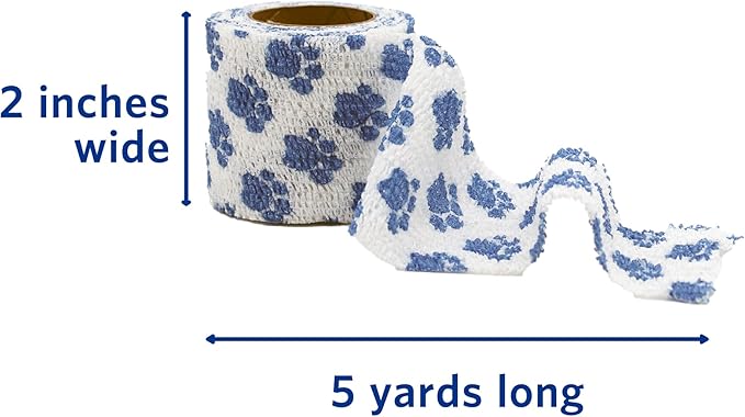 PetFlex Paw Pack – Flexible Self-Adhering Elastic Bandage for Wound Care – First Aid Wrap for Small Animals Like Dogs, Cats, and Other Pets - 2 inch, 6 Rolls