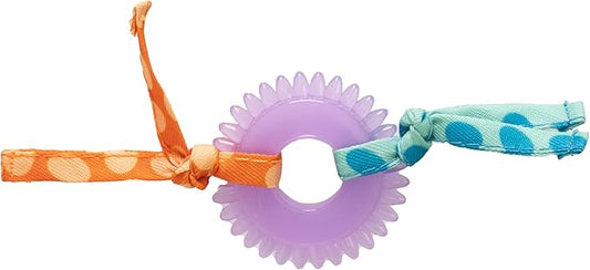 Catstages Kitty Chew Wheel, Dental Cat Toy with Catnip Oil, Teeth Cleaning, Healthy Chewing, Boredom Relief, Kicking & Batting for Kittens and Adult Cats, Purple