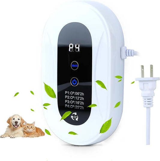 Home Air Purifier for 99% Strong Odor Pets Pooph Cat Litter Deodorizer Plug in Ionizers Air Freshener for Pets Litter Box Bathroom Kitchen Toilet Shoe Cabinet(1)