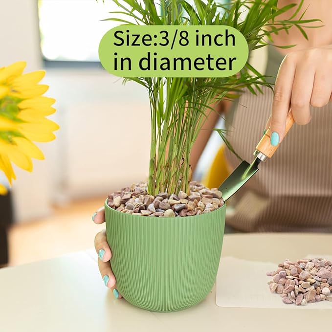 2 lb Natural Pea Gravel Small Pebbles - 3/8 Inch Pebbles for Indoor Plants, Succulents Rocks, Fish Tank Gravel, Terrarium Rocks and Patio Paver Decorative Stones