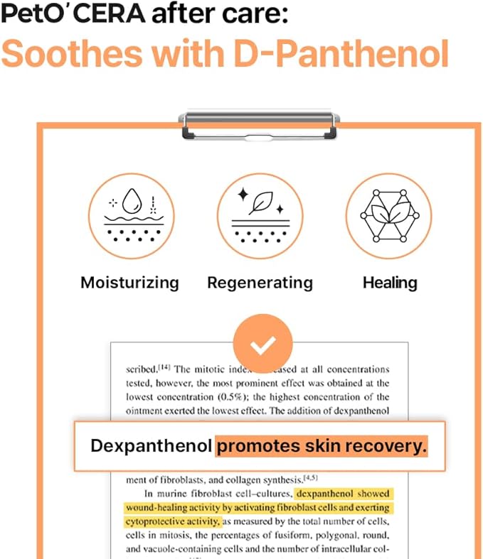 PetO’Cera Waterless Shampoo for Dogs & Cats–No Rinse Foam, Lick-Safe, Itch Relief, Detangles & Moisturizes, Hypoallergenic, Vet-Approved, 5.07oz/150ml