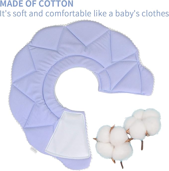 Soft Cat Recovery Collar,Adjustable Dog Cat Cone,Dog Protective Cone Collar After Surgery,for Cats and Small Dogs,Medium,Blue