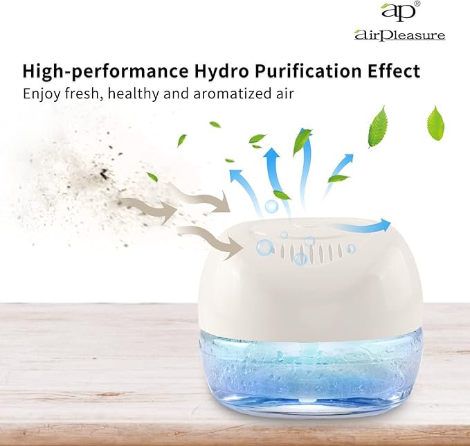 Purifier Air Washer, Air Fresher Aroma Diffuser for Home, Office, Air Purifier with Night Light (White)