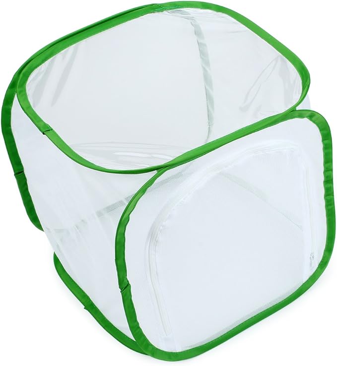 RESTCLOUD Insect and Butterfly Habitat Cage Terrarium Pop-up 12 X 12 X 12 Inches