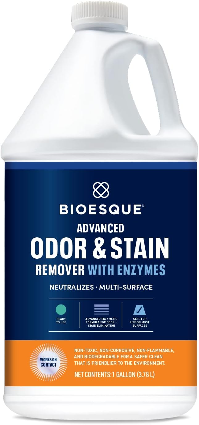 Bioesque Advanced Odor & Stain Remover with Enzymes, 32 Fl Oz (Pack of 1)