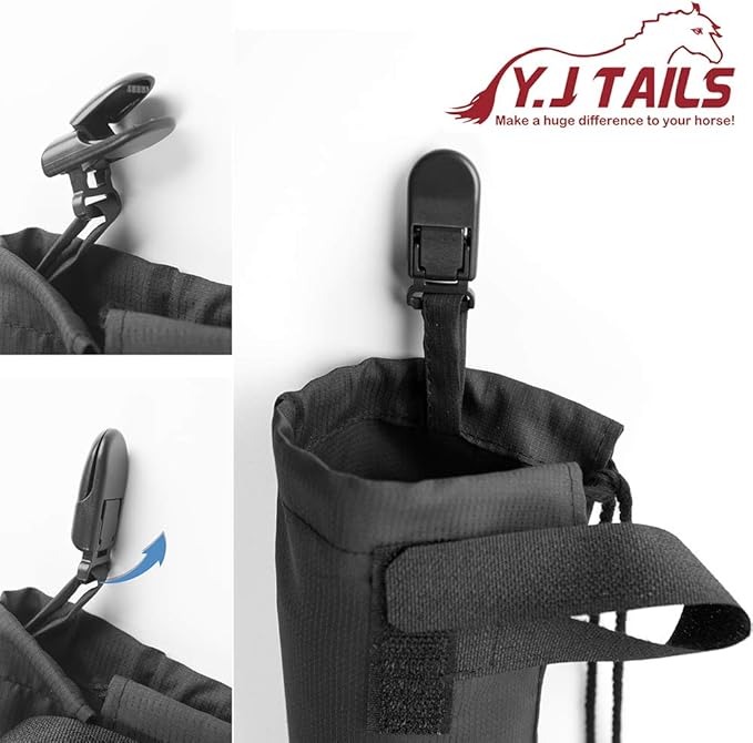 Horse Tail Bag, Solid Black