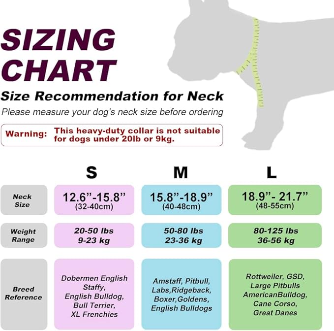 TSPRO Tactical Dog Collar 1.25 Inch Wide Thick Dog Collars with Heavy Duty Metal Buckle, Durable, Strong, Adjustable for Small Dogs (Military Green S)