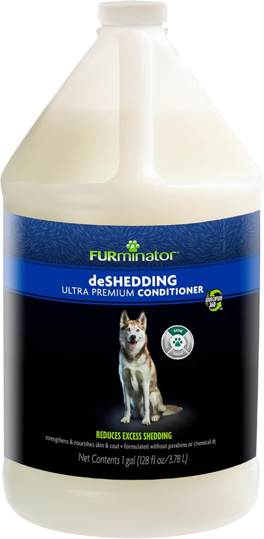 FURminator® deShedding Ultra Premium Conditioner for Dogs, 128 Oz, with Pump