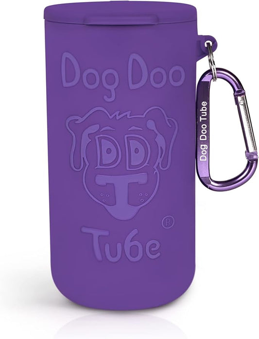 Dog Doo Tube Filled Dog Waste Bag Holders - Reusable Dog Poop Bag Tubes Designed to Keep in Odors and Germs