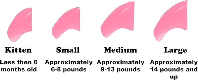 40 Pack Soft Nail Caps for Cat Claws Soft Pink Medium