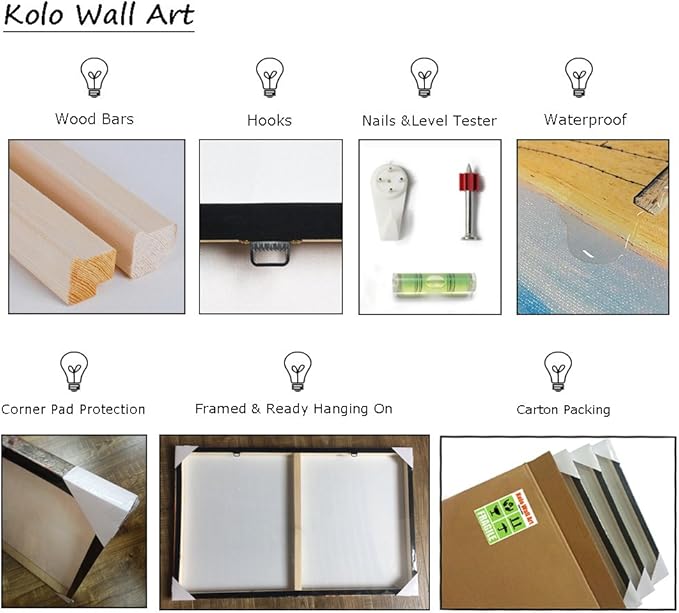 Xlarge 5 Piece Underwater World Canvas Wall Art Painting Sea Turtles Tropical Fish Swim on Coral Reef in the Sea Ocean Picture Prints Kids Room Wall Decor Stretched and Framed Ready to Hang 40x60inch