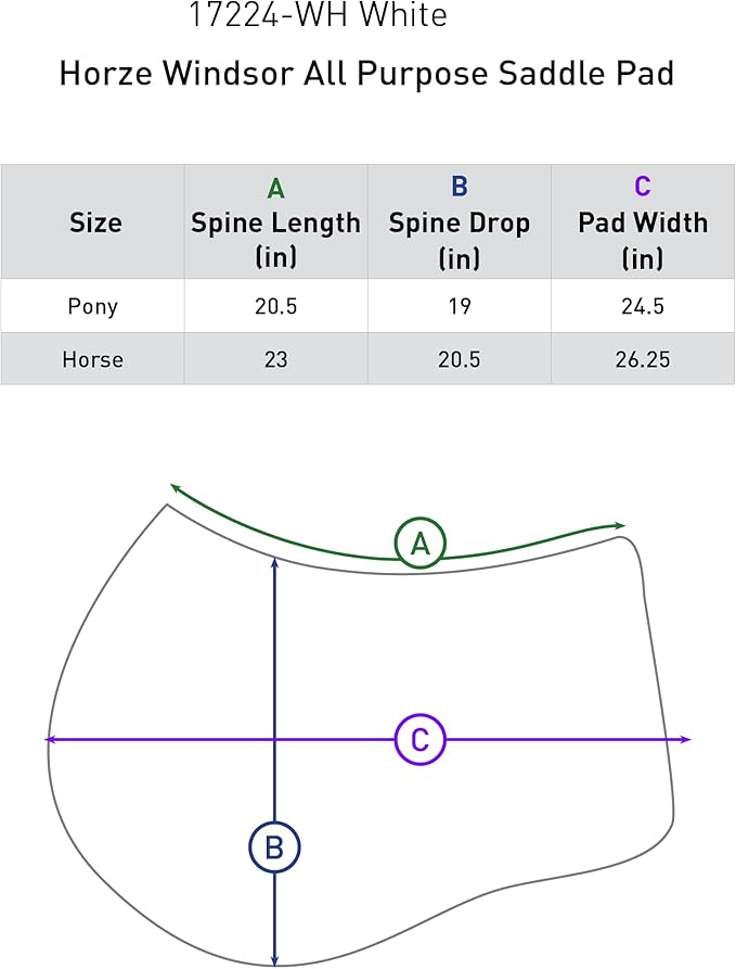 HORZE Windsor All Purpose Saddle Pad