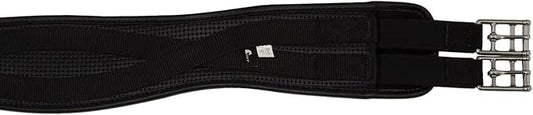 PVC Contoured English Girth with Double Elastic: 32" to 58"