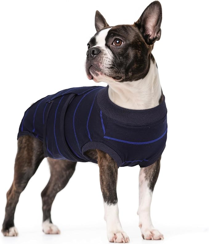 Kuoser Recovery Suit for Dogs After Surgery,Dog Surgery Suit Female Male Spay,Neuter Anti-Licking Dogs Onesie,Abdominal Wound Skin Disease Dog Surgical Suit Snugly Pet Collar Alternative Vest Bodysuit