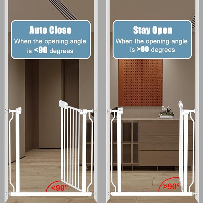 Extra Wide Long Baby Gates 62-67 Inch Stairs Doorways Pet Dog gate Indoor Outdoor Pressure Mount No Drill Walk Through Safety Child Gate