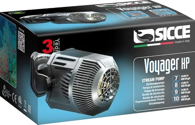 SICCE Voyager HP 7 Stream Pump - freshwater and saltwater application, for submerged use|2800 GPH