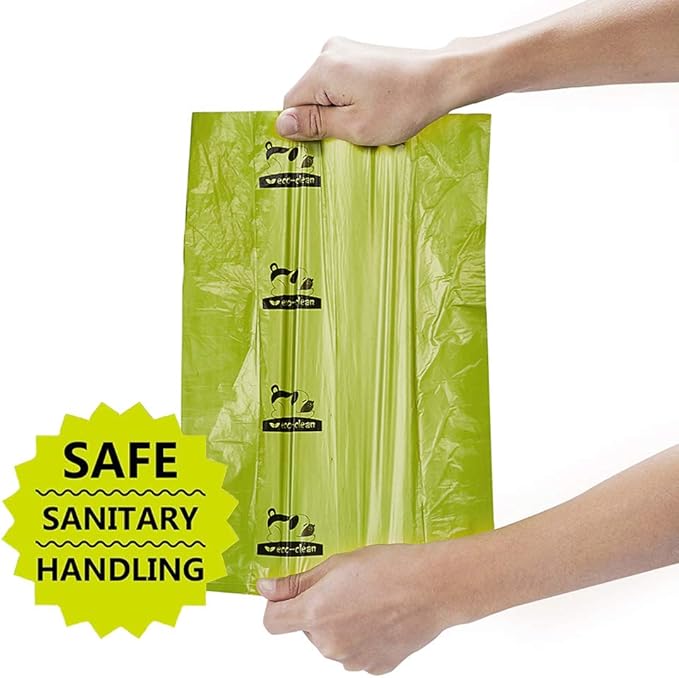 ECO-CLEAN Dog Poop Bags, 24 Rolls/360 Bags with Dispenser, Dog Waste Bags, Unscented, Leak-Proof, Easy Tear-Off