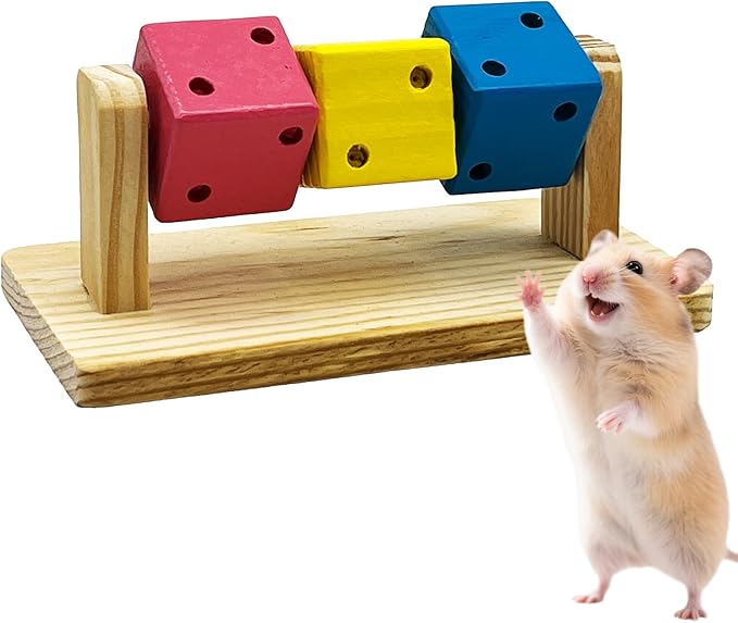 Small Animals Hamster Toy - Cage Wooden Accessories for Gerbil,Chinchilla,Rat,Guinea Pig,Mouse