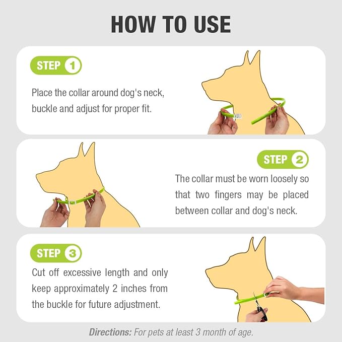 EcoVenger Flea & Tick Collar Repellent 2-Pack Green, Fits Both Dogs & Cats, Built-in Pant-Based Formula Strong Repellency Slow Release, Lasting Deterrence and Protection, Pleasant Aroma, Waterproof