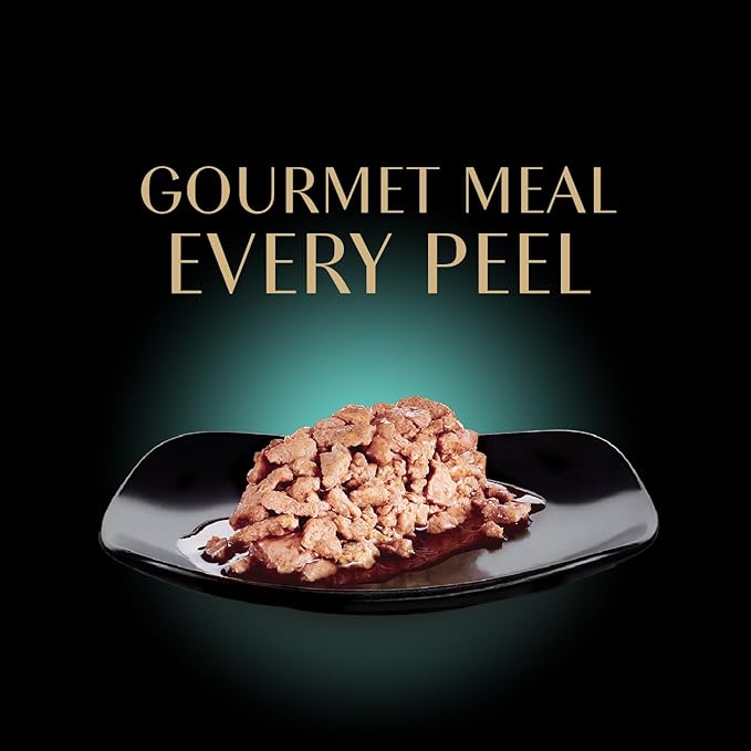 Sheba Perfect Portions Wet Cat Food Cuts in Gravy Variety Pack, Roasted Chicken, Tender Turkey, with Sustainable Salmon, and with Sustainable Tuna, 2.6 oz. Twin-Pack Trays (48 Count, 96 Servings)