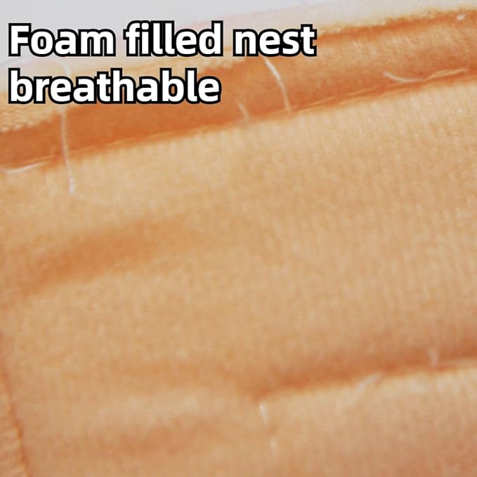 Rat Hamster House Bed Winter Warm Small Pet Squirrel Hedgehog Chinchilla Rabbit Guinea Pig Bed House Cage Nest Hamster Accessories (Pink,Large)