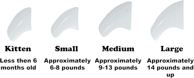 40 Pack Soft Nail Caps for Cat Claws White Large